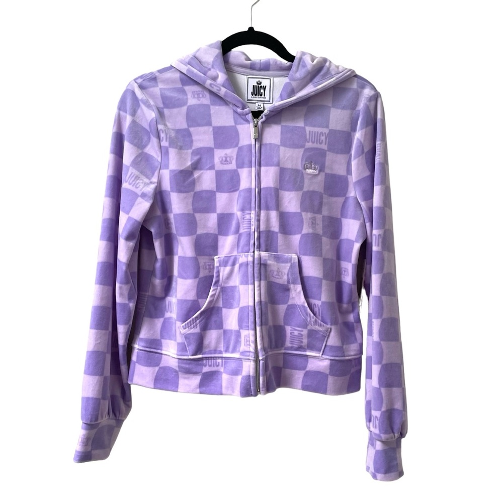 Juicy Couture Velour Full Zip Hoodie NWT - Picture 2 of 9